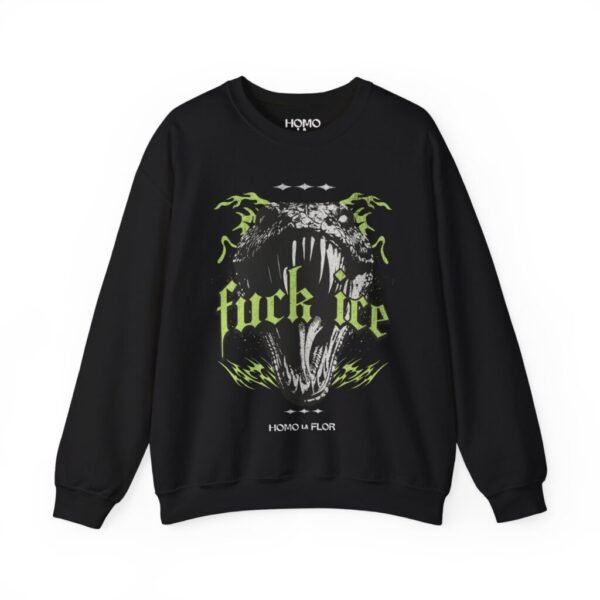 'Fuck ICE' Snake Crewneck