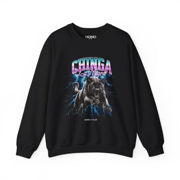 'Chinga la Migra' Panther Crewneck
